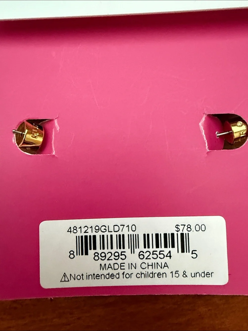 Kurt Geiger Gold Hoop Earrings with Evil Eye Charms